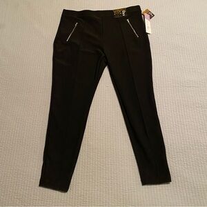 New Just Be 2X Black Booty Lifting Tummy Control Stretch Leggings Pants